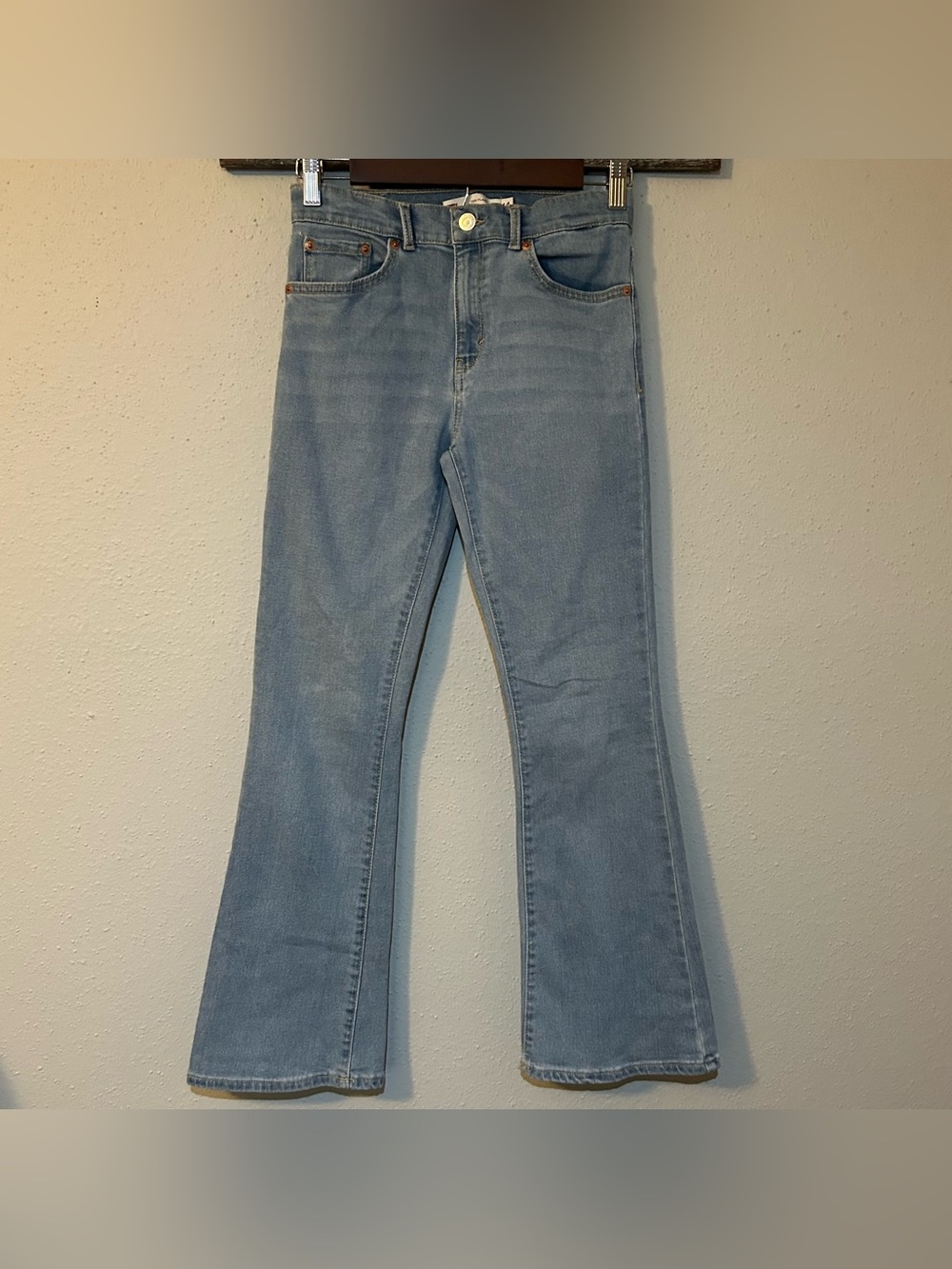 Levi's 726 Flare Jeans Size 14 Girls Light Wash